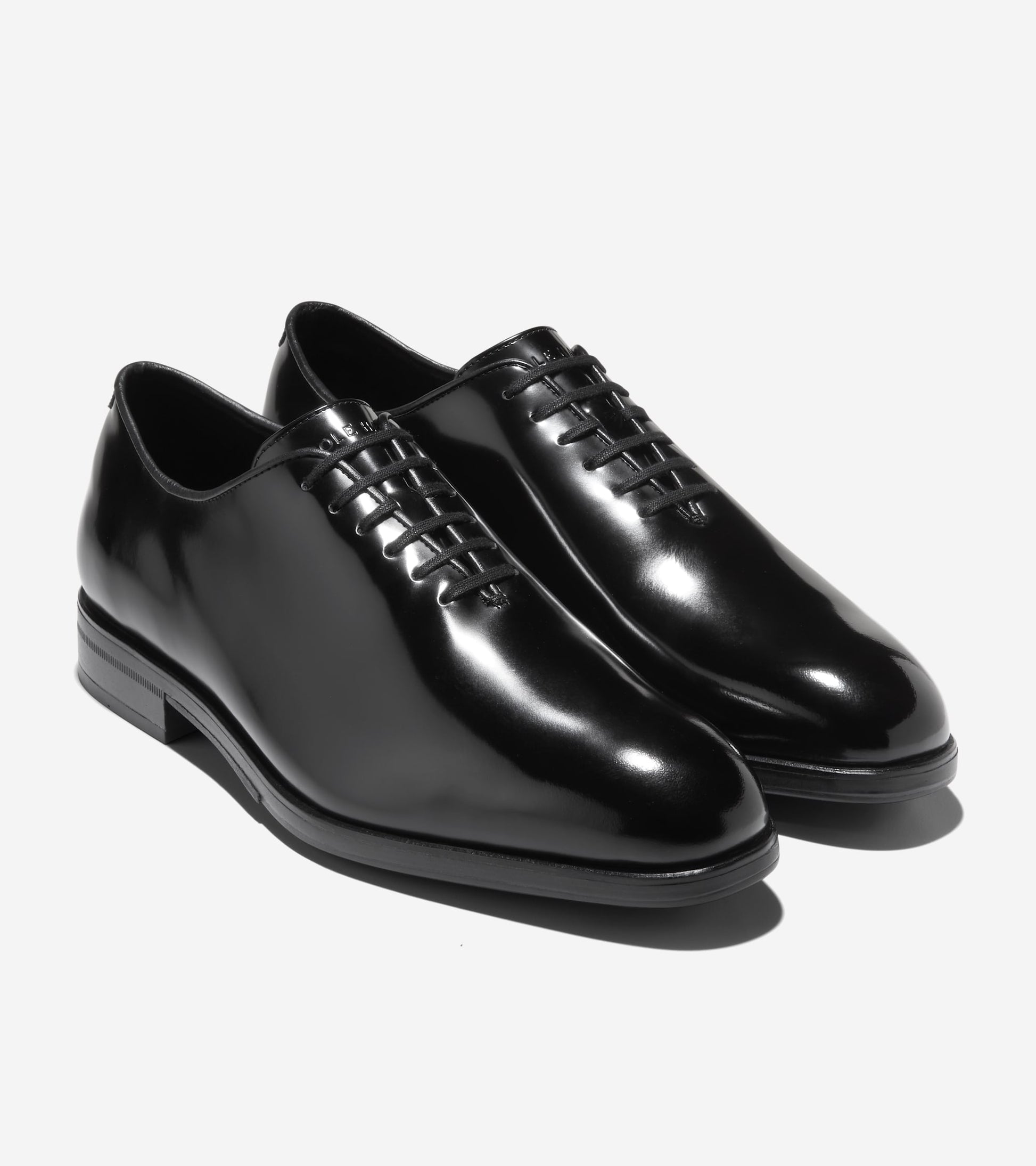 Men's Foster Grand Wholecut Oxfords-Black Box Leather