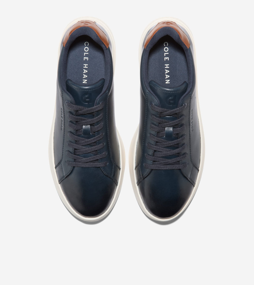 Men's Grand Crosscourt Tennis Sneakers 2.0 Sneakers-Navy Blazer-British Tan-Ivory