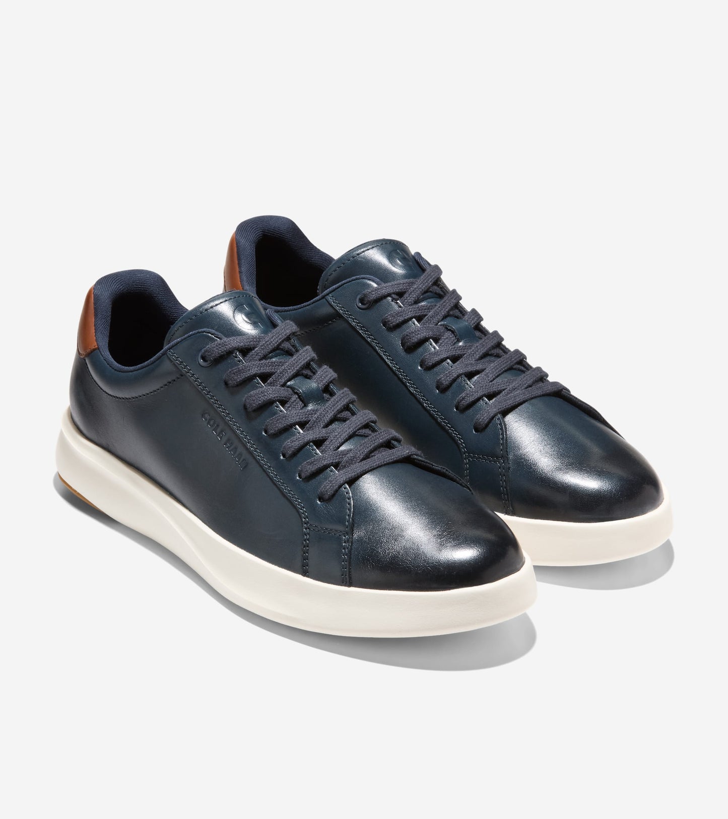 Men's Grand Crosscourt Tennis Sneakers 2.0 Sneakers-Navy Blazer-British Tan-Ivory