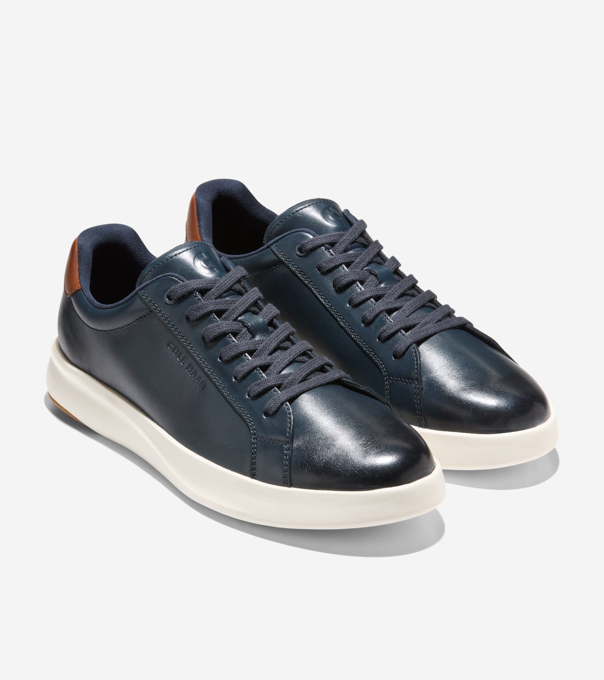 Men's Grand Crosscourt Tennis Sneakers 2.0 Sneakers-Navy Blazer-British Tan-Ivory