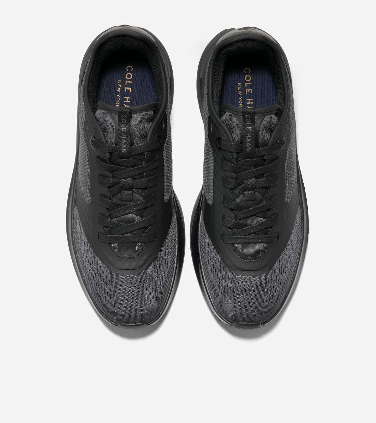Men's GrandPrø All-Day City Running Shoe-Black-Gray Pinstripe