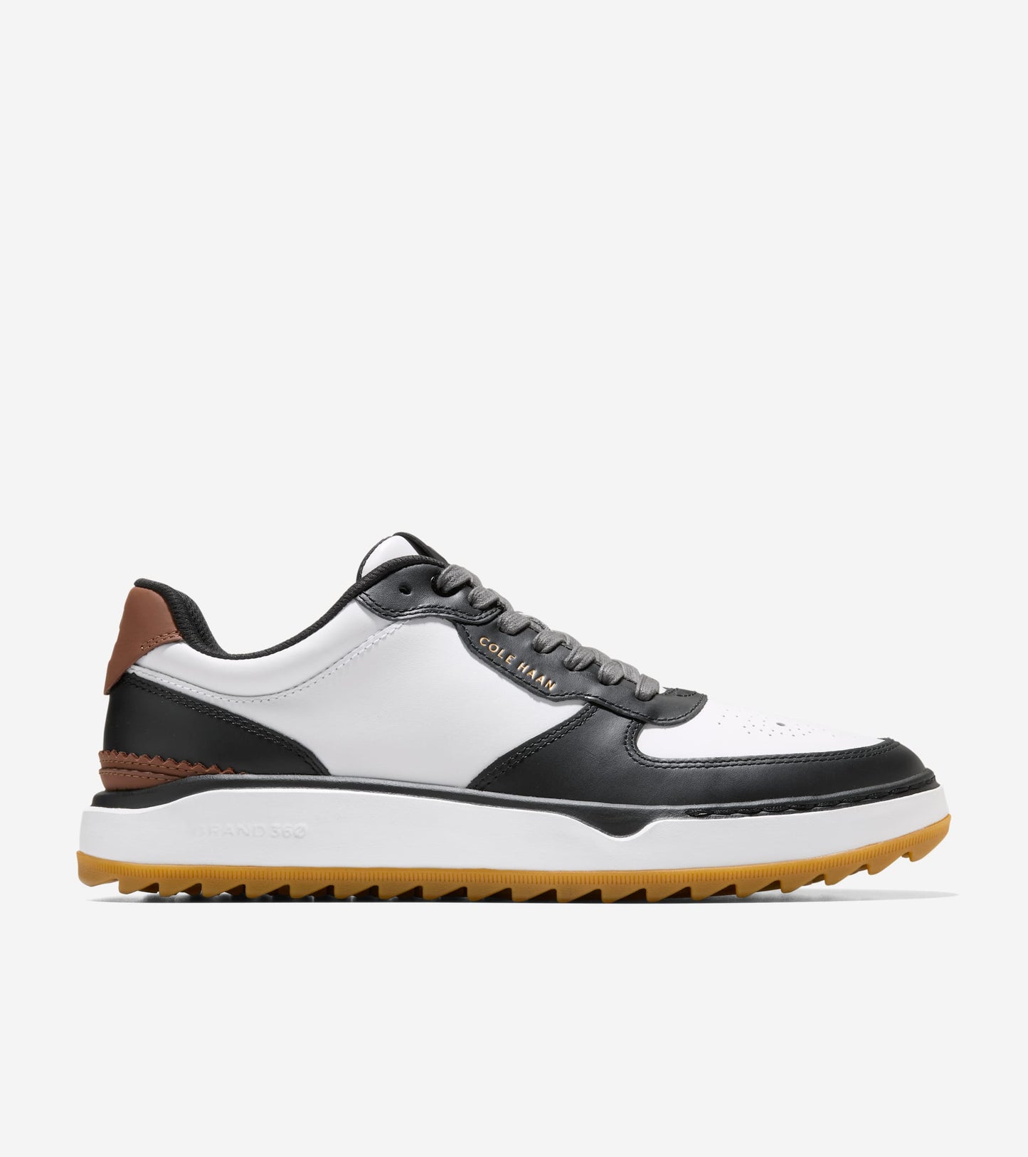 Men's GrandPrø Crossover Waterproof Golf Shoes-White-Black