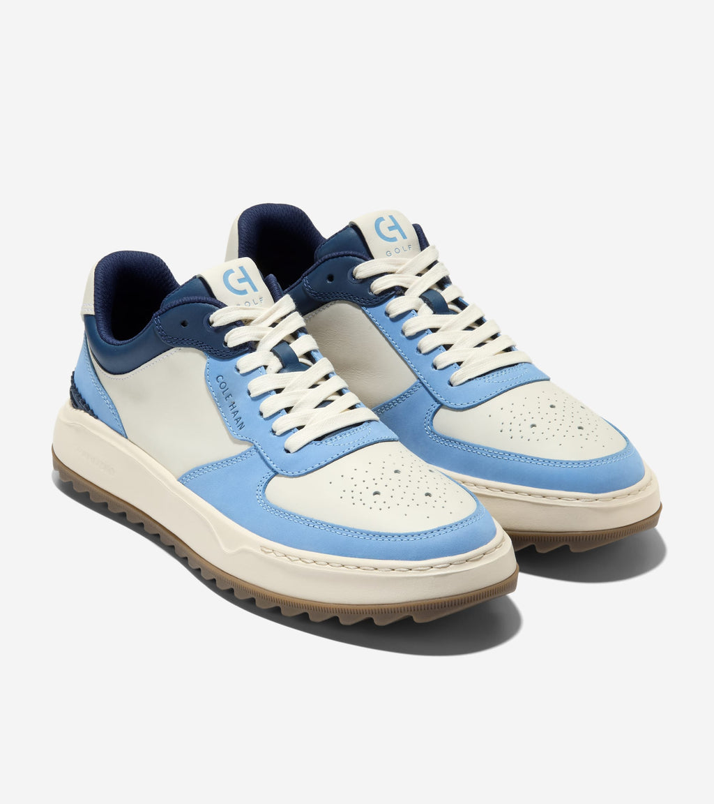 Men's GrandPrø Crossover Golf Shoes-Ivory-Navy Blazer