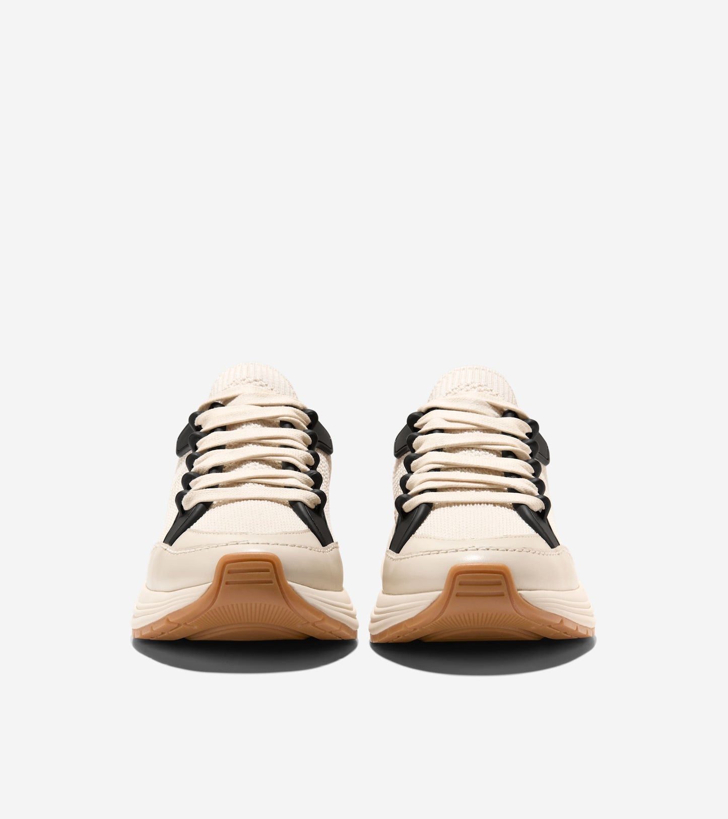 Women's Gp Eleeana Knit Running Shoes-Dark Cuoio-Black-Ivory-Oat