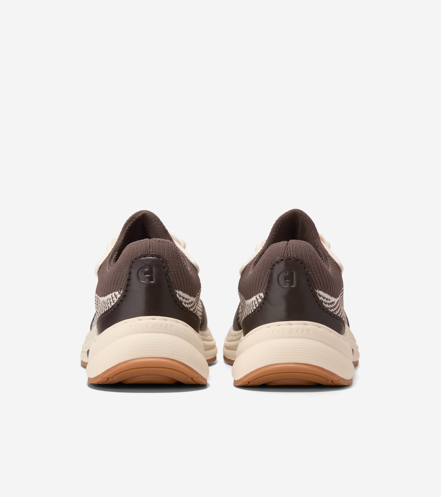 Women's Gp Eleeana Knit Running Shoes-Dark Chocolate-Ivory