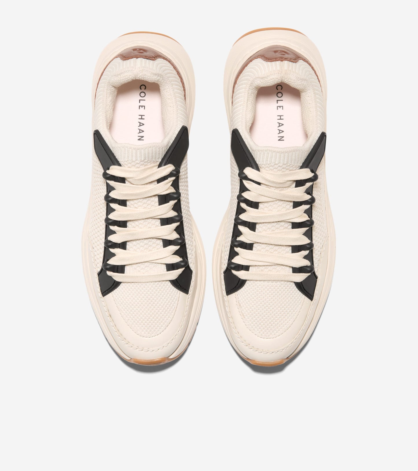 Women's Gp Eleeana Knit Running Shoes-Dark Cuoio-Black-Ivory-Oat