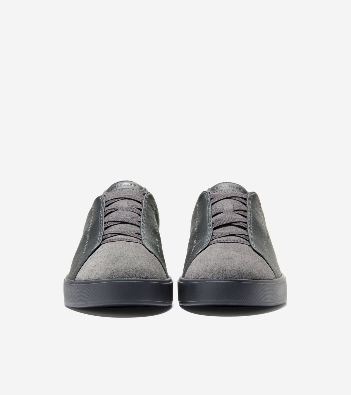 Men's GrandPrø Luxe Slip-On Sneakers-Gray Pinstripe
