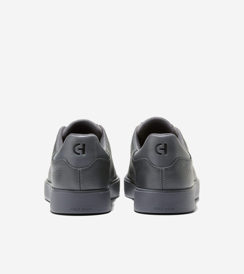 Men's GrandPrø Luxe Slip-On Sneakers-Gray Pinstripe