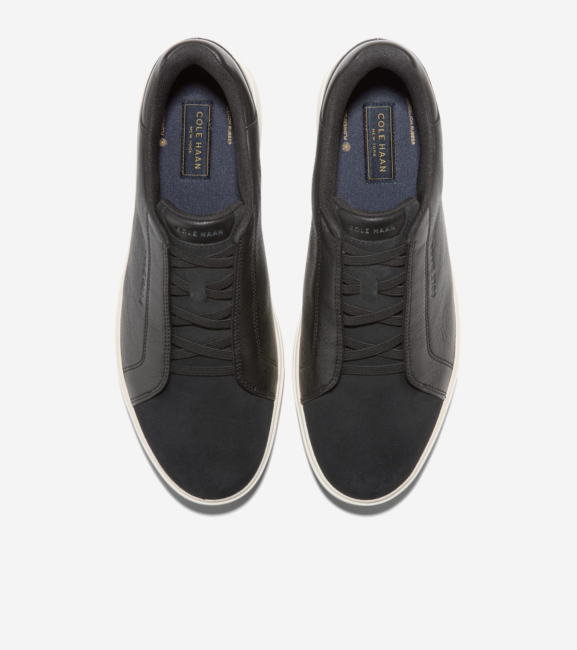 Men's GrandPrø Luxe Slip-On Sneakers-Black-Ivory