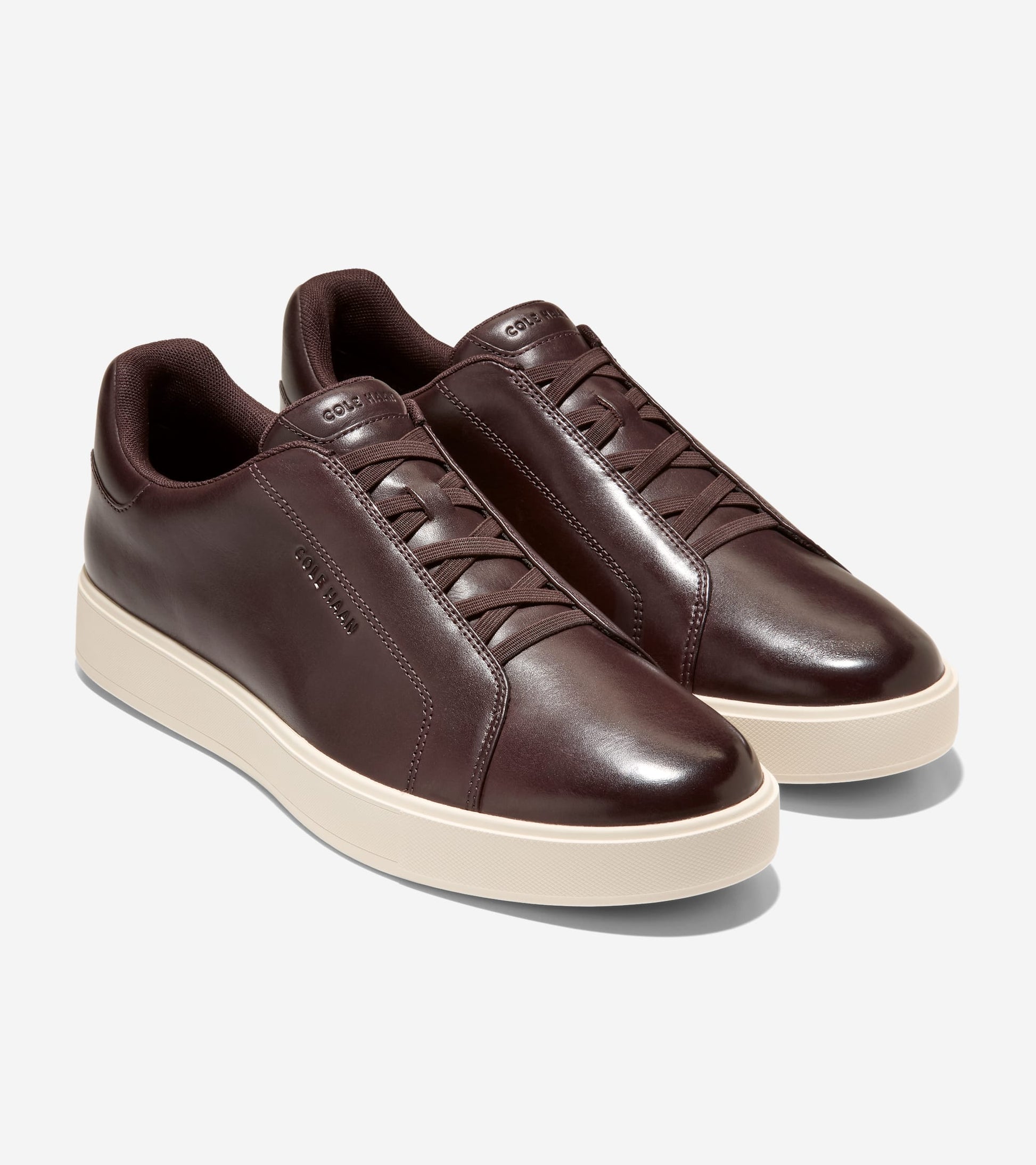 Men's Grandprø Luxe Slip-On Sneakers-Dark Chocolate-Ivory