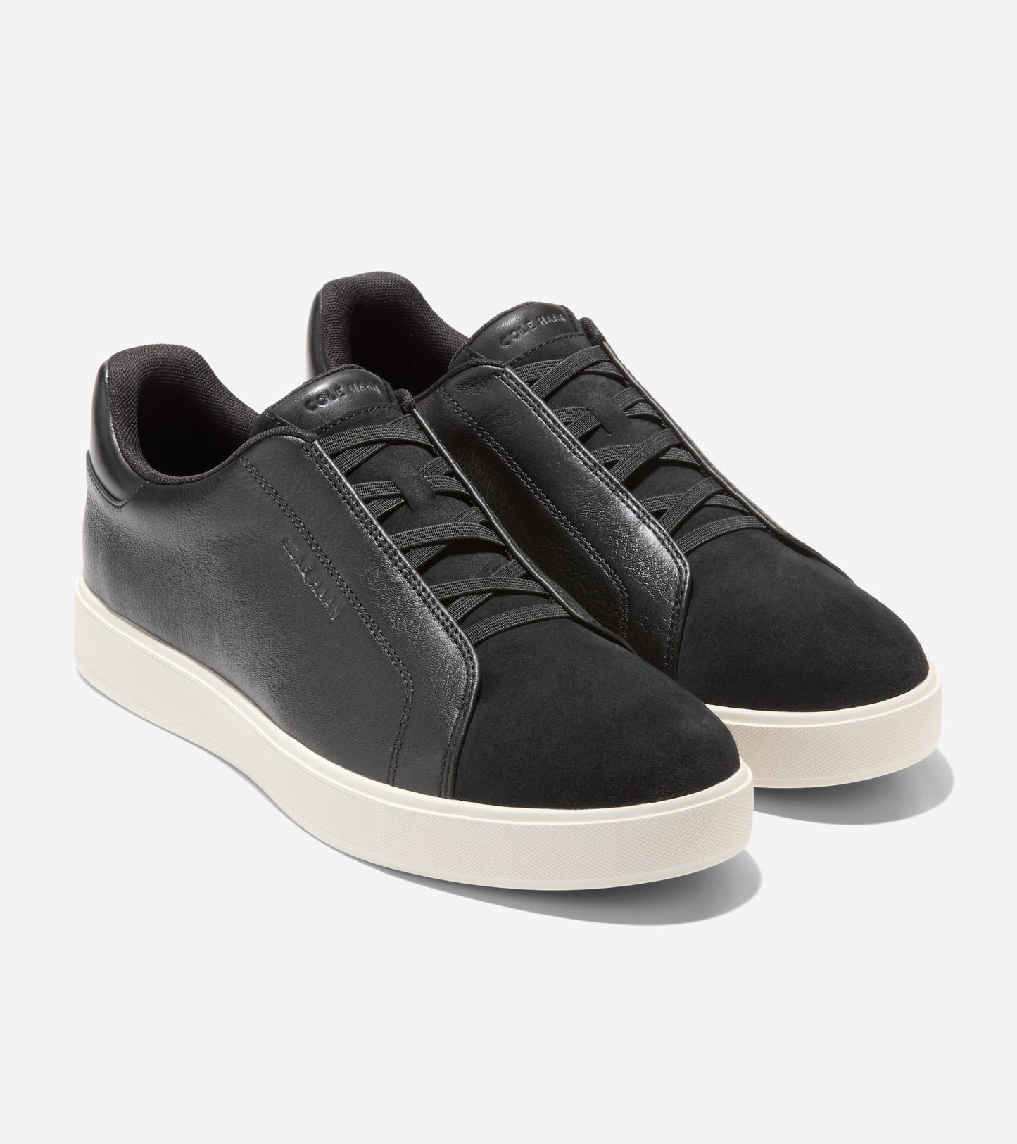 Men's GrandPrø Luxe Slip-On Sneakers-Black-Ivory