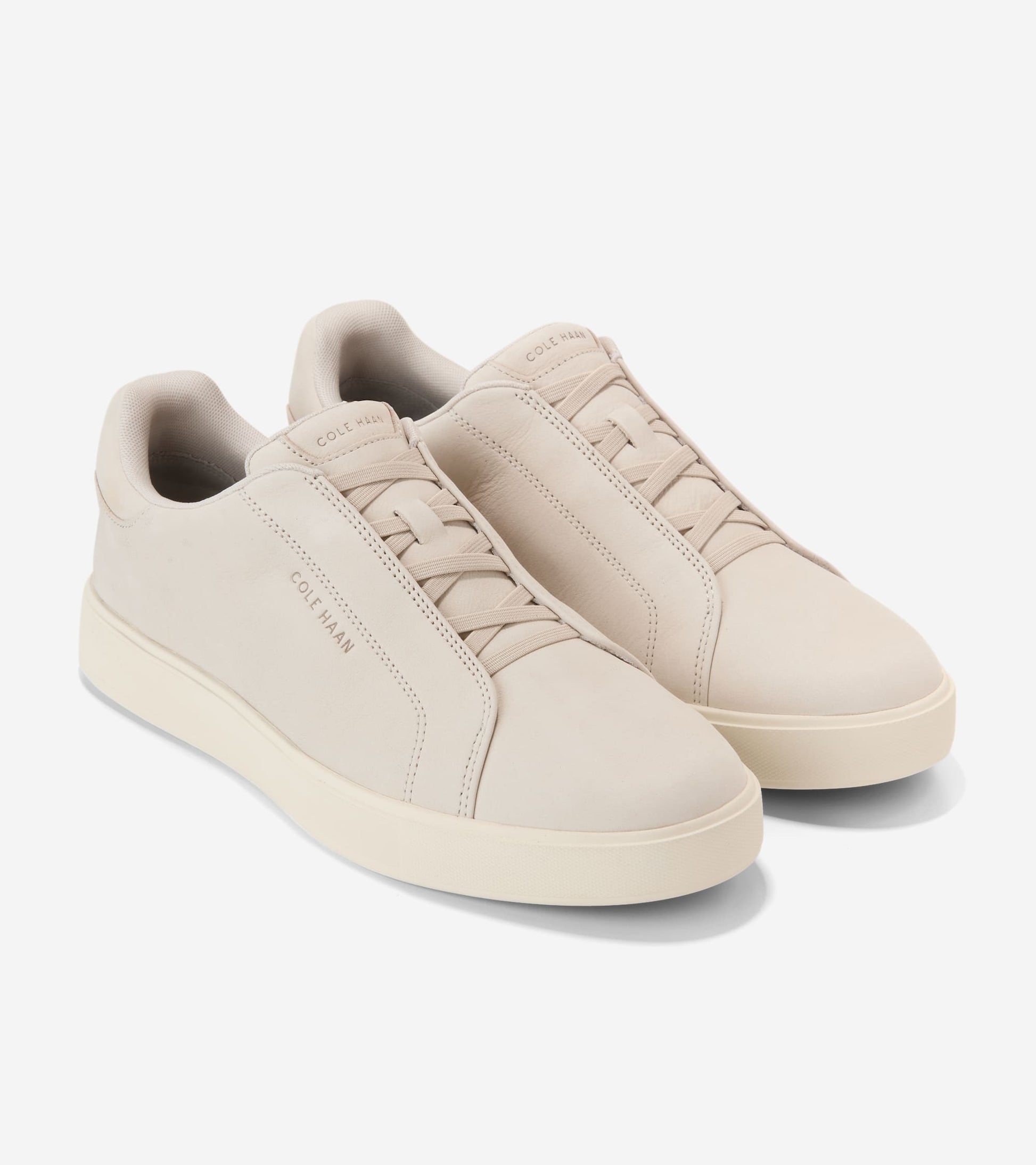 Men's GrandPrø Luxe Slip-On Sneakers-Pumice Stone-Ivory
