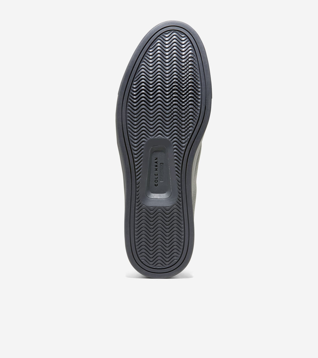 Men's GrandPrø Luxe Slip-On Sneakers-Gray Pinstripe