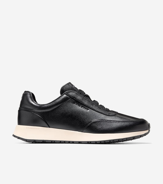 Men's GrandPrø Luxe Mile Slip-On Sneakers-Black-Ivory-Nicotine