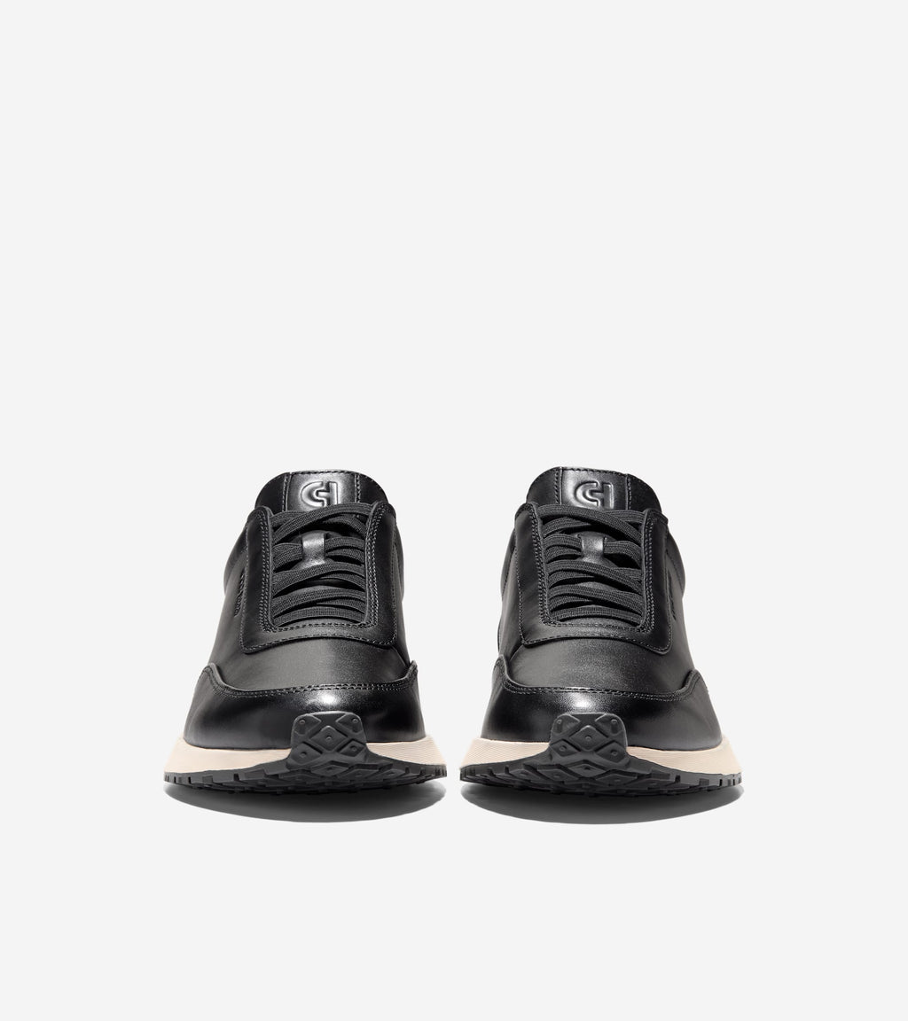 Men's GrandPrø Luxe Mile Slip-On Sneakers-Black-Ivory-Nicotine
