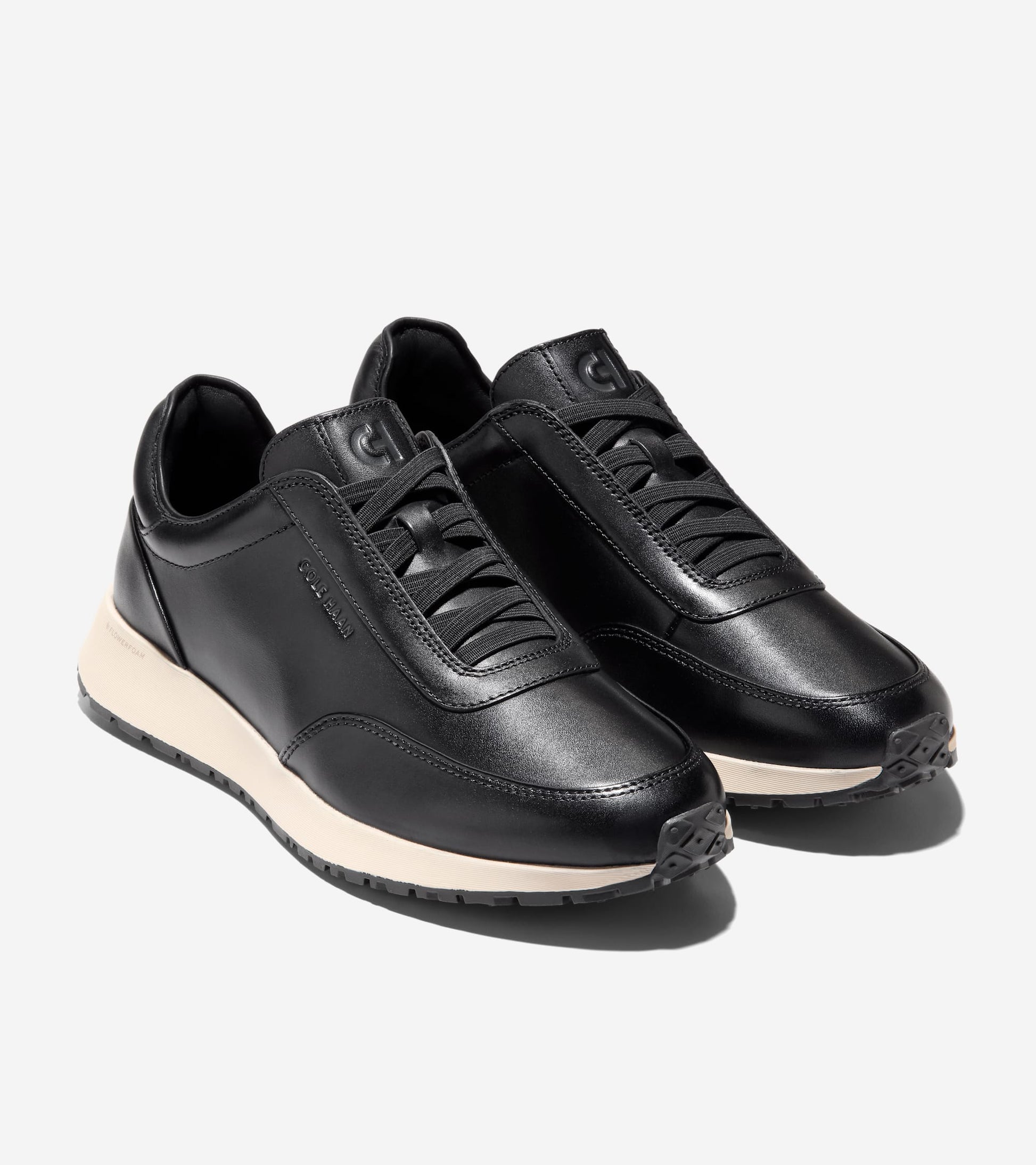 Men's GrandPrø Luxe Mile Slip-On Sneakers-Black-Ivory-Nicotine