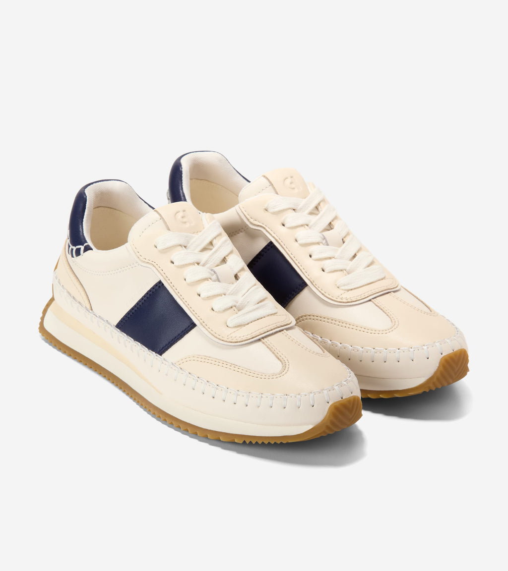 Women's GrandPrø Premier Sneakers-Powder-Midnight Moon
