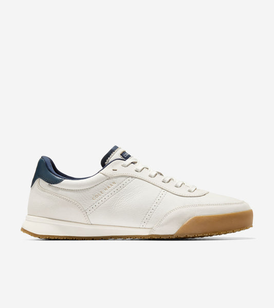 Men's GrandPrø Slimline Sneakers-Ivory-Silver Birch-Navy Blazer