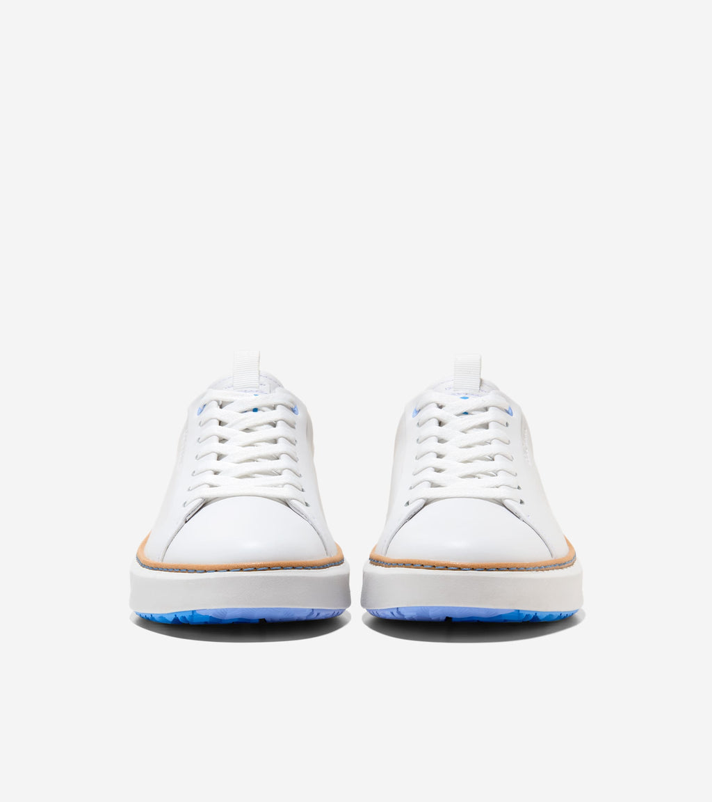 Women's GrandPrø Topspin Golf Shoes-White-Azure Blue