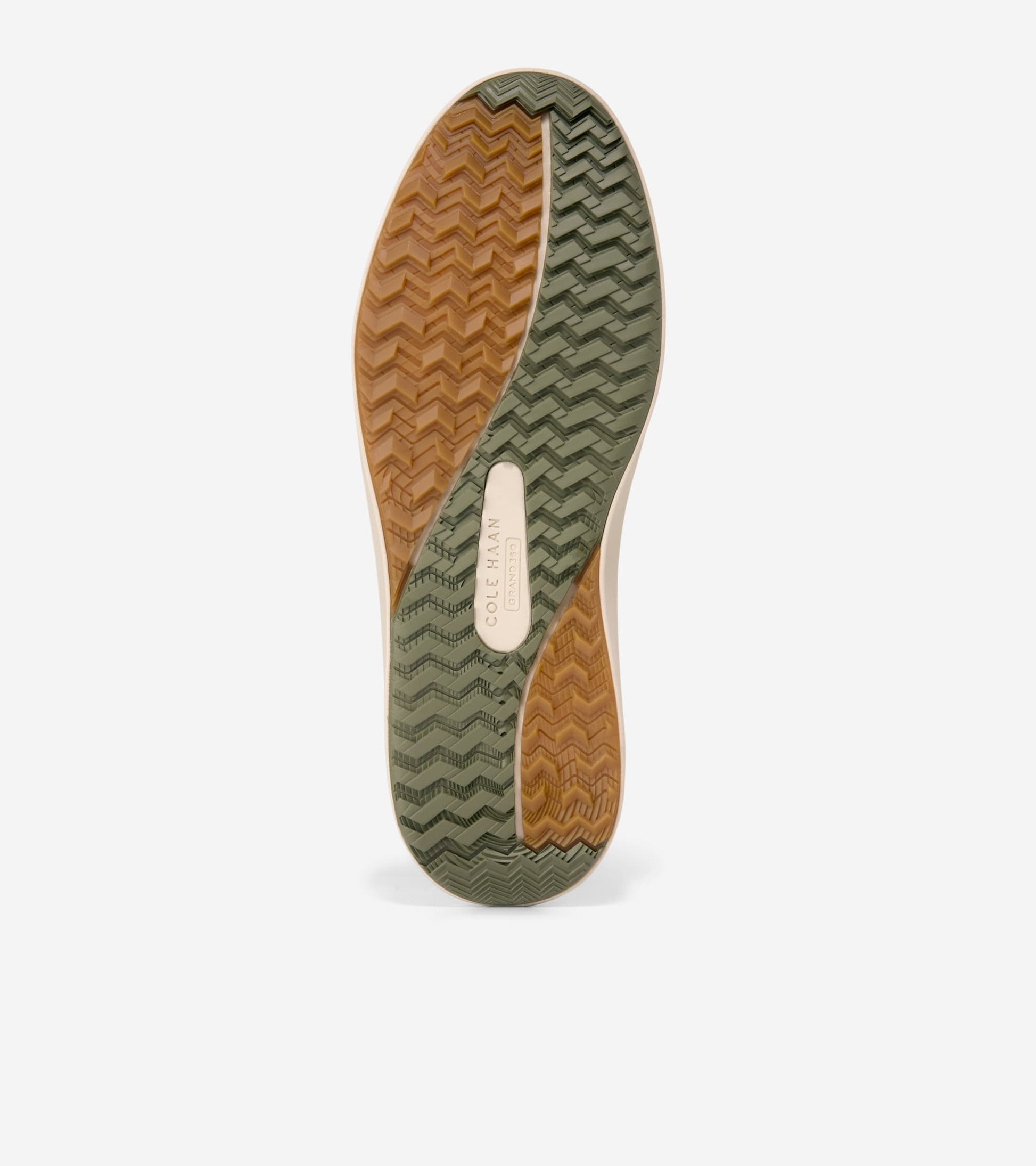 Men's GrandPrø Topspin Waterproof Golf Shoes-White-Dusty Olive-Angora