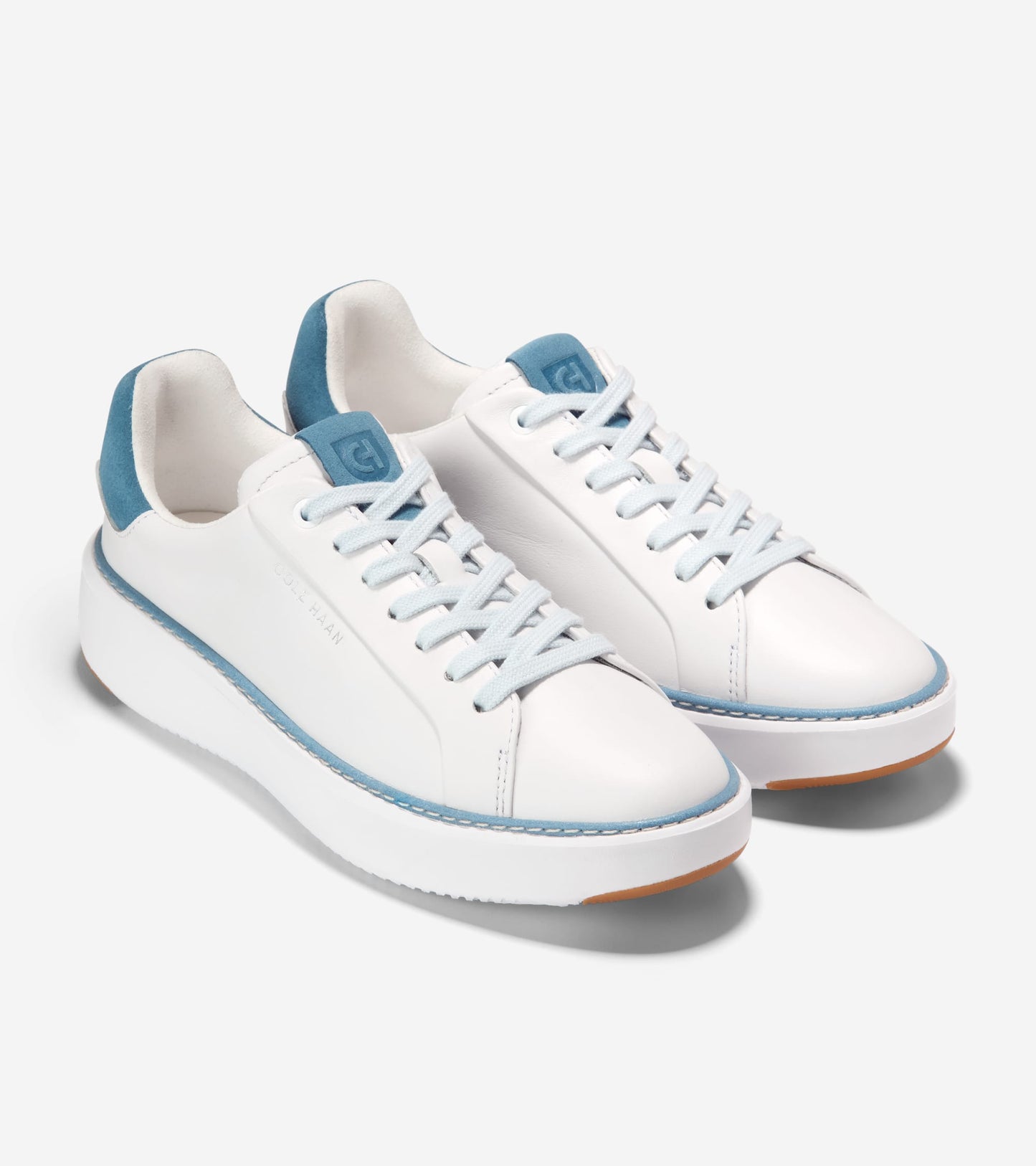 Women's GrandPrø Topspin Sneakers-White-Provincial Blue