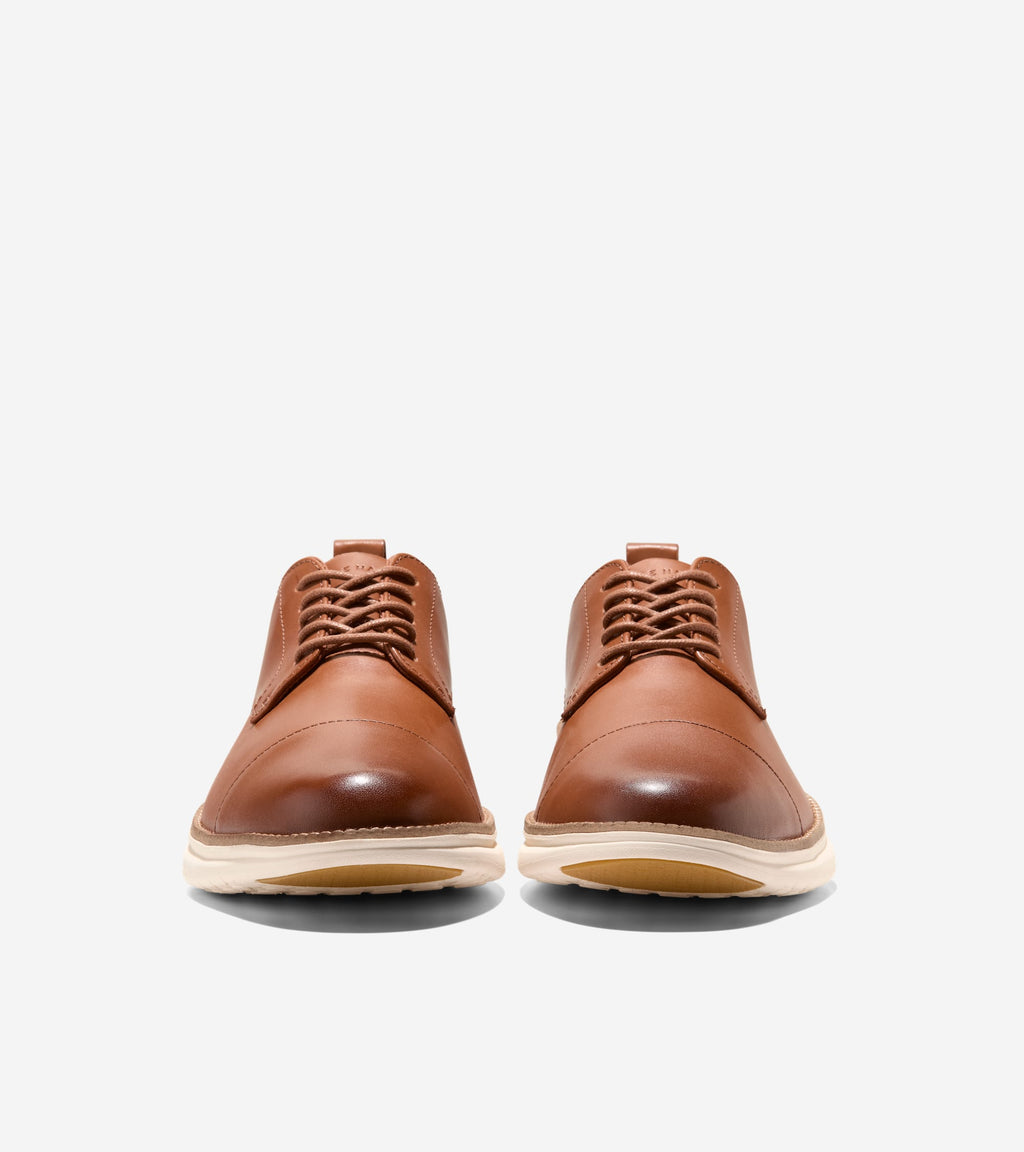 Men's Grand Hurrion Cap Toe Oxfords-British Tan-Ivory-Java