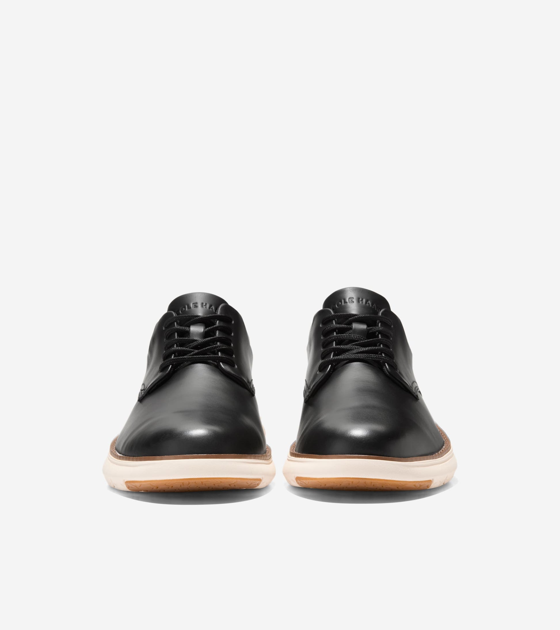 Men's Grand Remix Oxfords-Black Smooth-Ivory