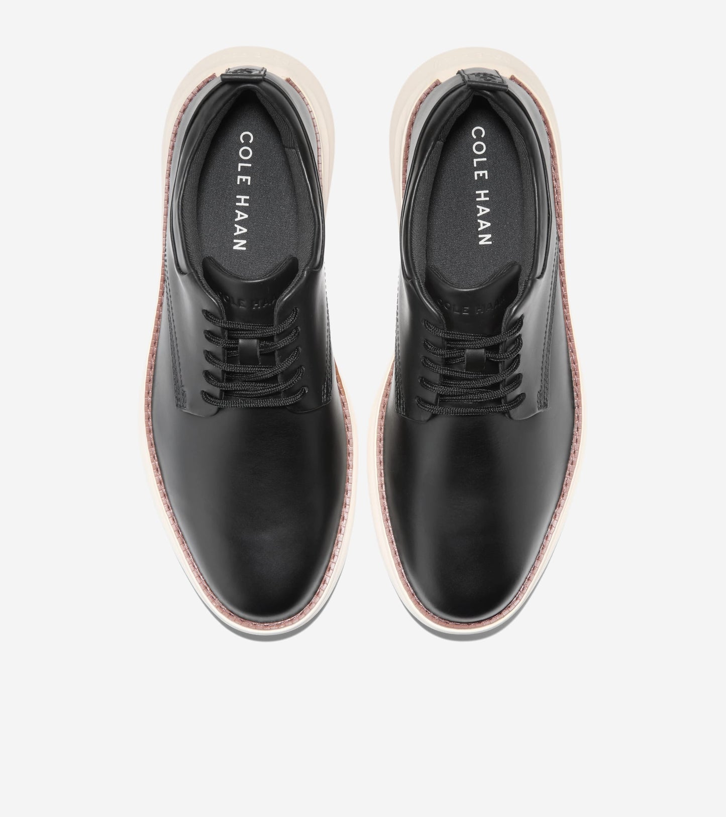 Men's Grand Remix Oxfords-Black Smooth-Ivory