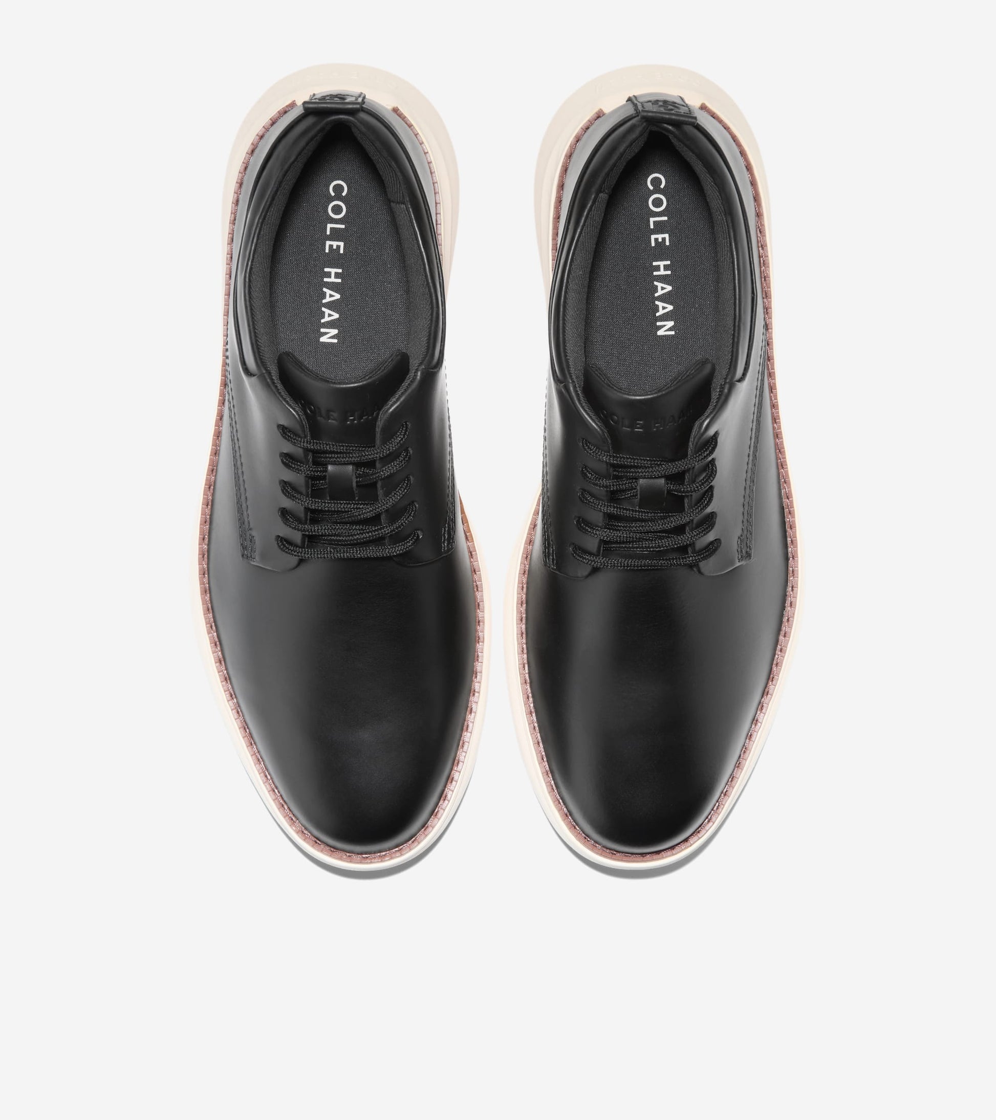 Men's Grand Remix Oxfords-Black Smooth-Ivory