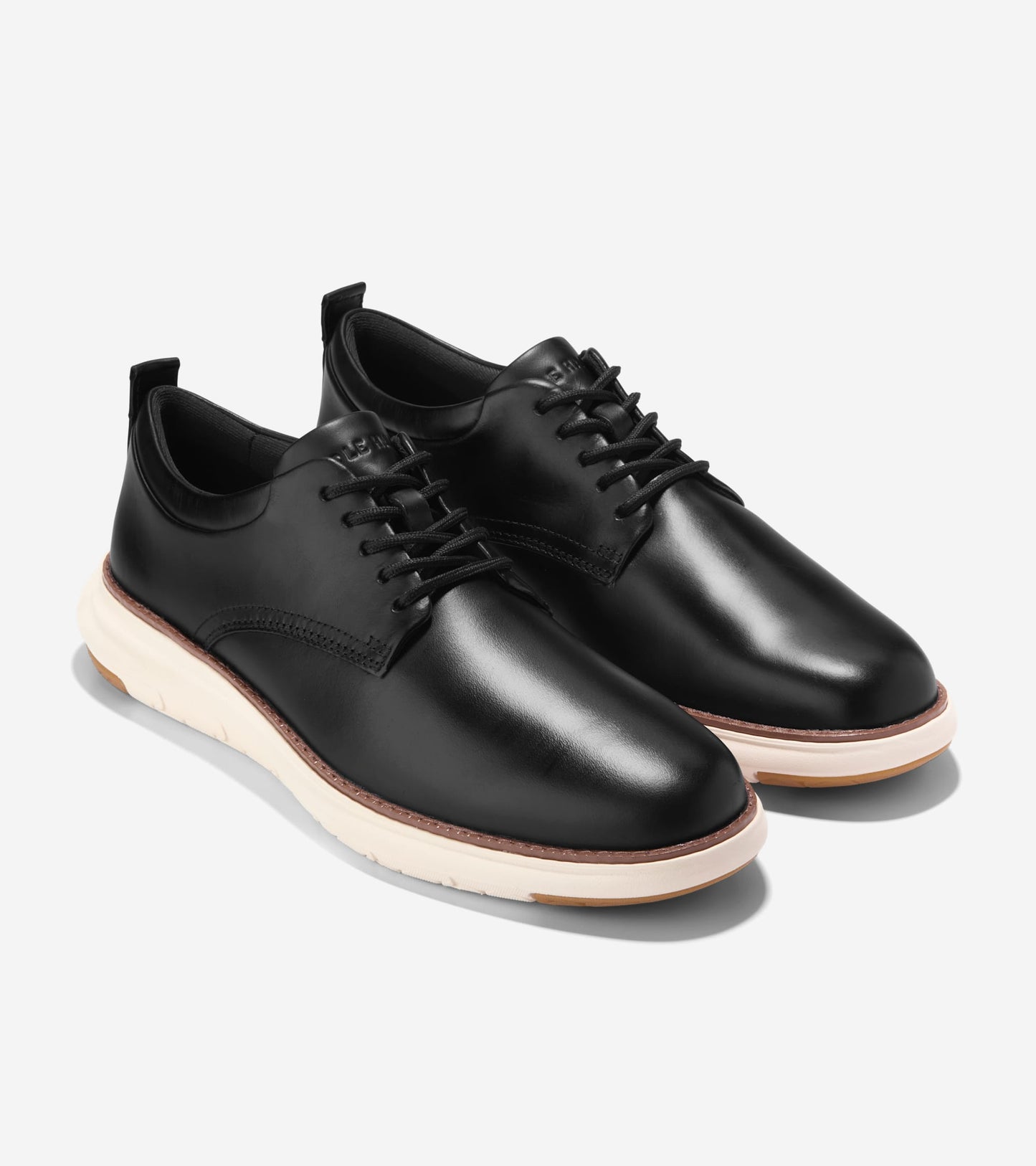Men's Grand Remix Oxfords-Black Smooth-Ivory