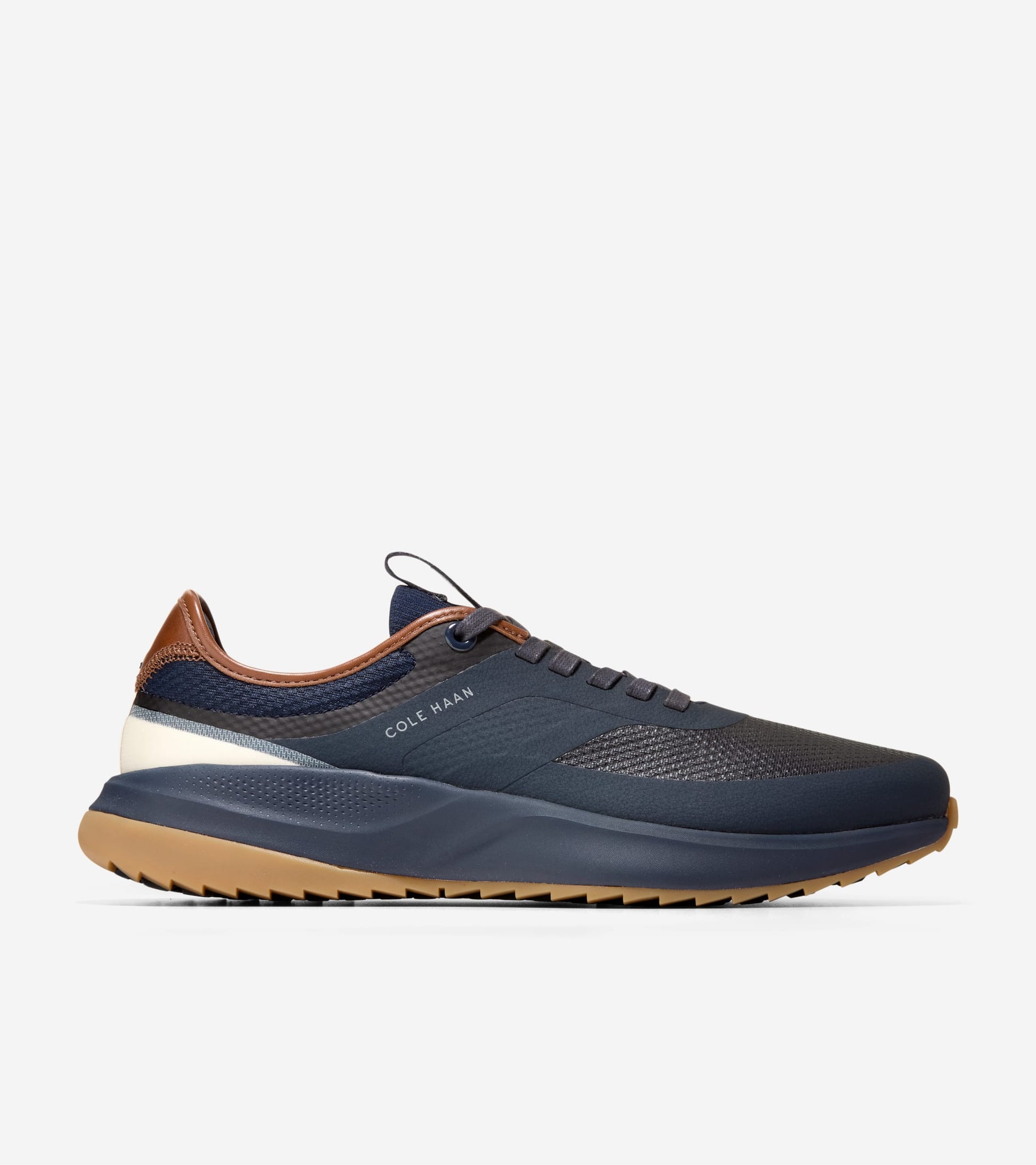 Men's GrandPrø All-Day Golf Shoes-Navy Blazer-British Tan-Ivory