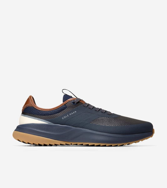 Men's GrandPrø All-Day Golf Shoes-Navy Blazer-British Tan-Ivory