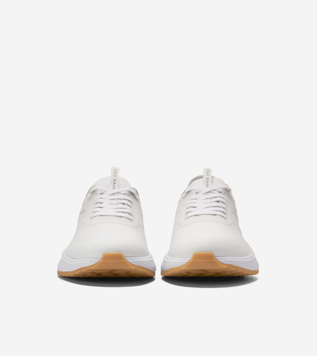 Men's GrandPrø All-Day Golf Shoes-White-Veg Tan