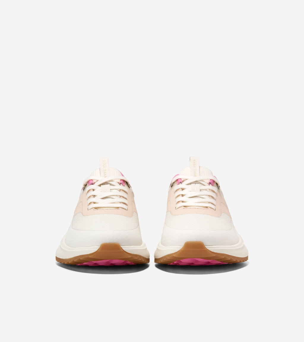 Women's GrandPrø All-Day Golf Shoes-Ivory-Bleached Tan-Powder