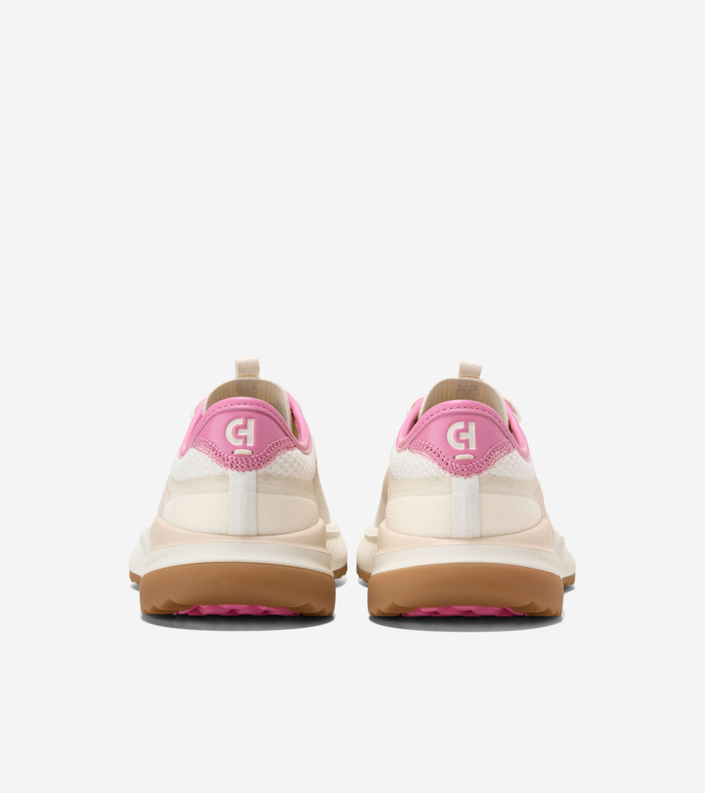 Women's GrandPrø All-Day Golf Shoes-Ivory-Bleached Tan-Powder