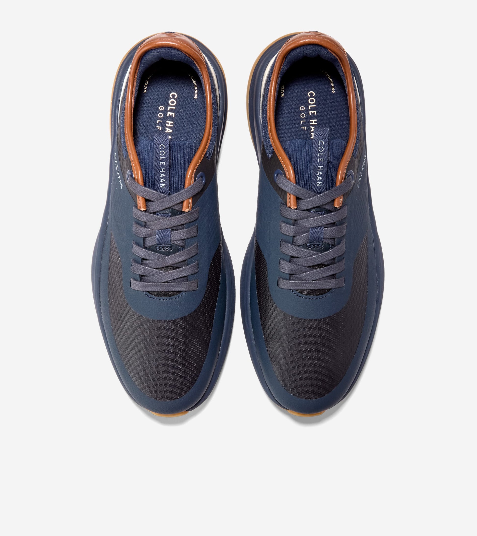 Men's GrandPrø All-Day Golf Shoes-Navy Blazer-British Tan-Ivory