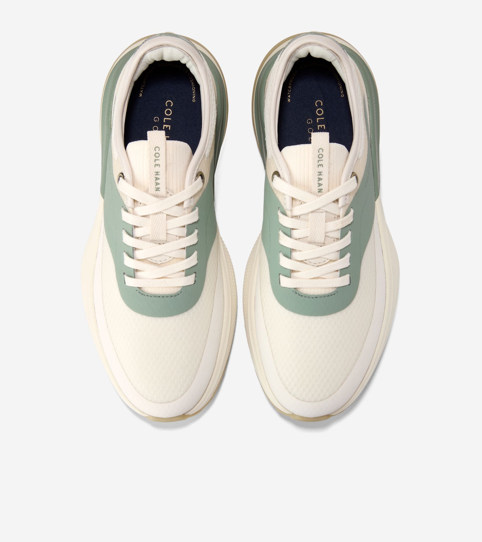 Women's GrandPrø All-Day Golf Shoes-Ivory-Lily Pad-Powder