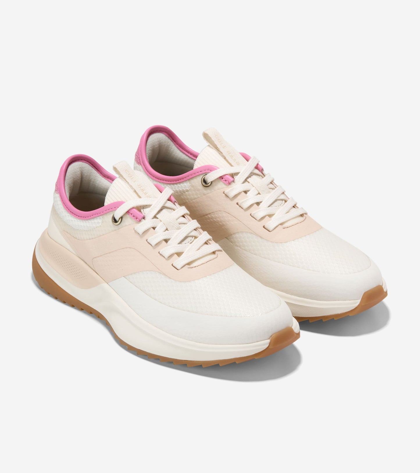 Women's GrandPrø All-Day Golf Shoes-Ivory-Bleached Tan-Powder
