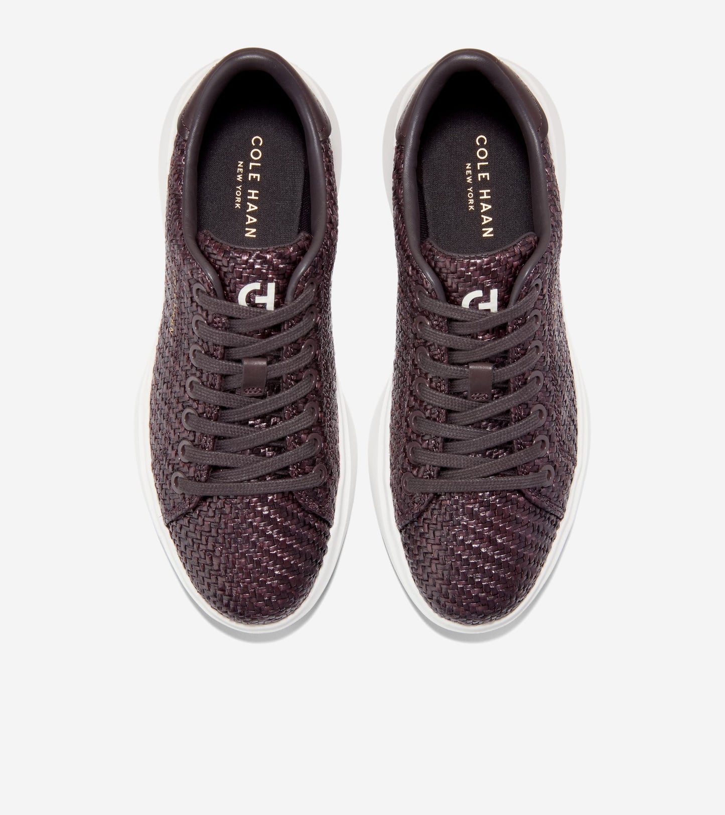 Women's GrandPrø Tennis 2.0 Sneakers-Brown Raffia-Dark Chocolate