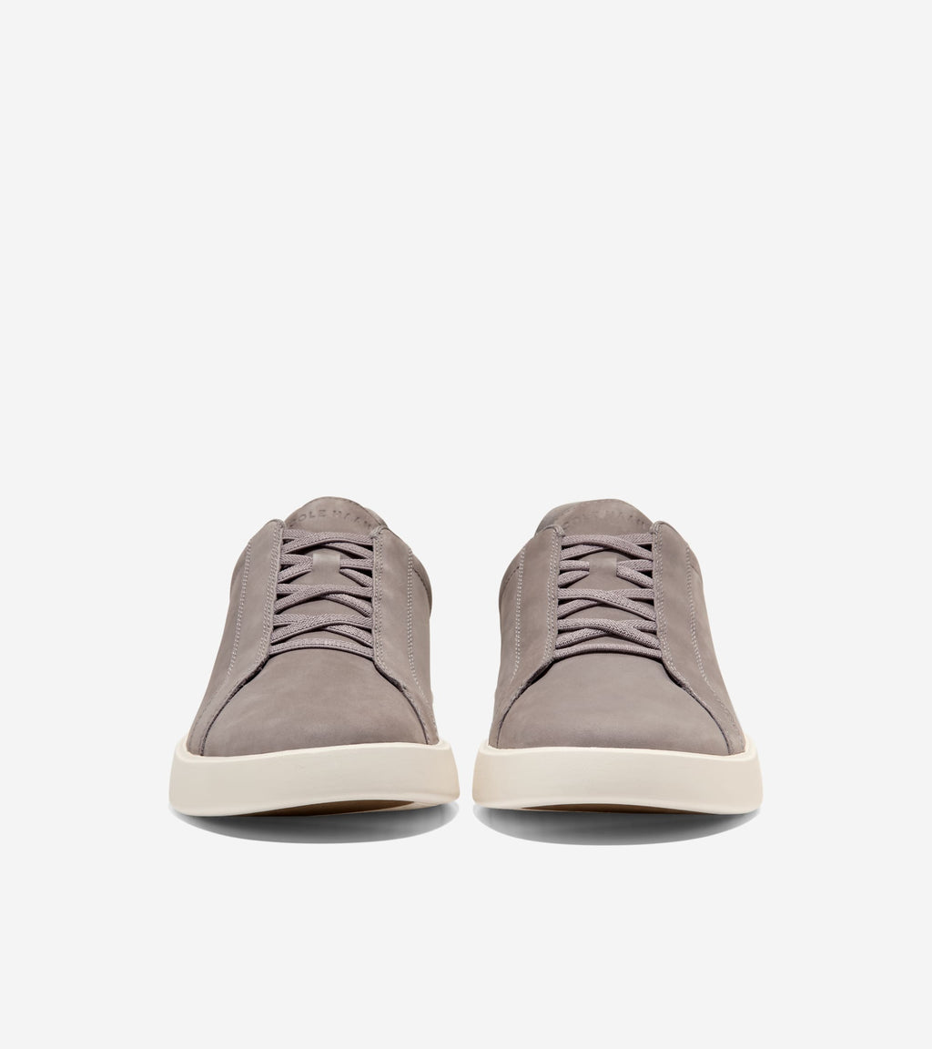 Men's Grand Crosscourt Daily Lace-To-Toe Slip-On Sneakers-Ironstone-Navy Blazer-Ivory