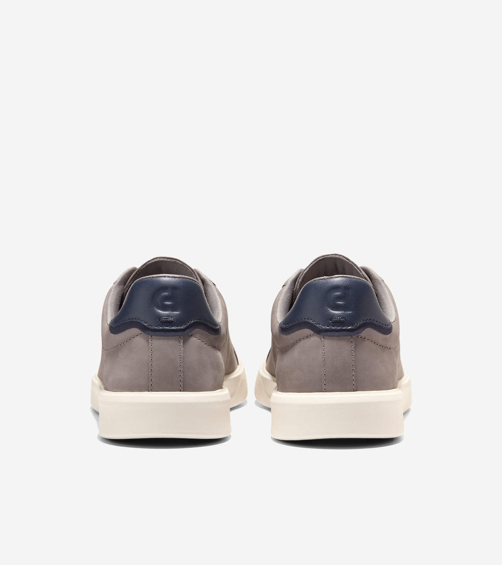 Men's Grand Crosscourt Daily Lace-To-Toe Slip-On Sneakers-Ironstone-Navy Blazer-Ivory