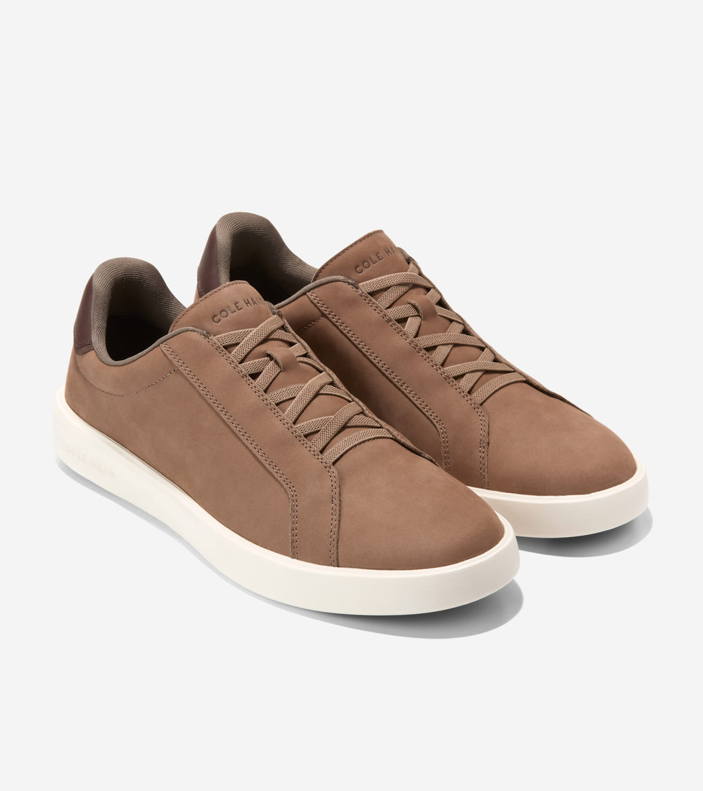 Men's Grand Crosscourt Daily Lace-To-Toe Slip-On Sneakers-Light Whiskey-Madeira-Ivory