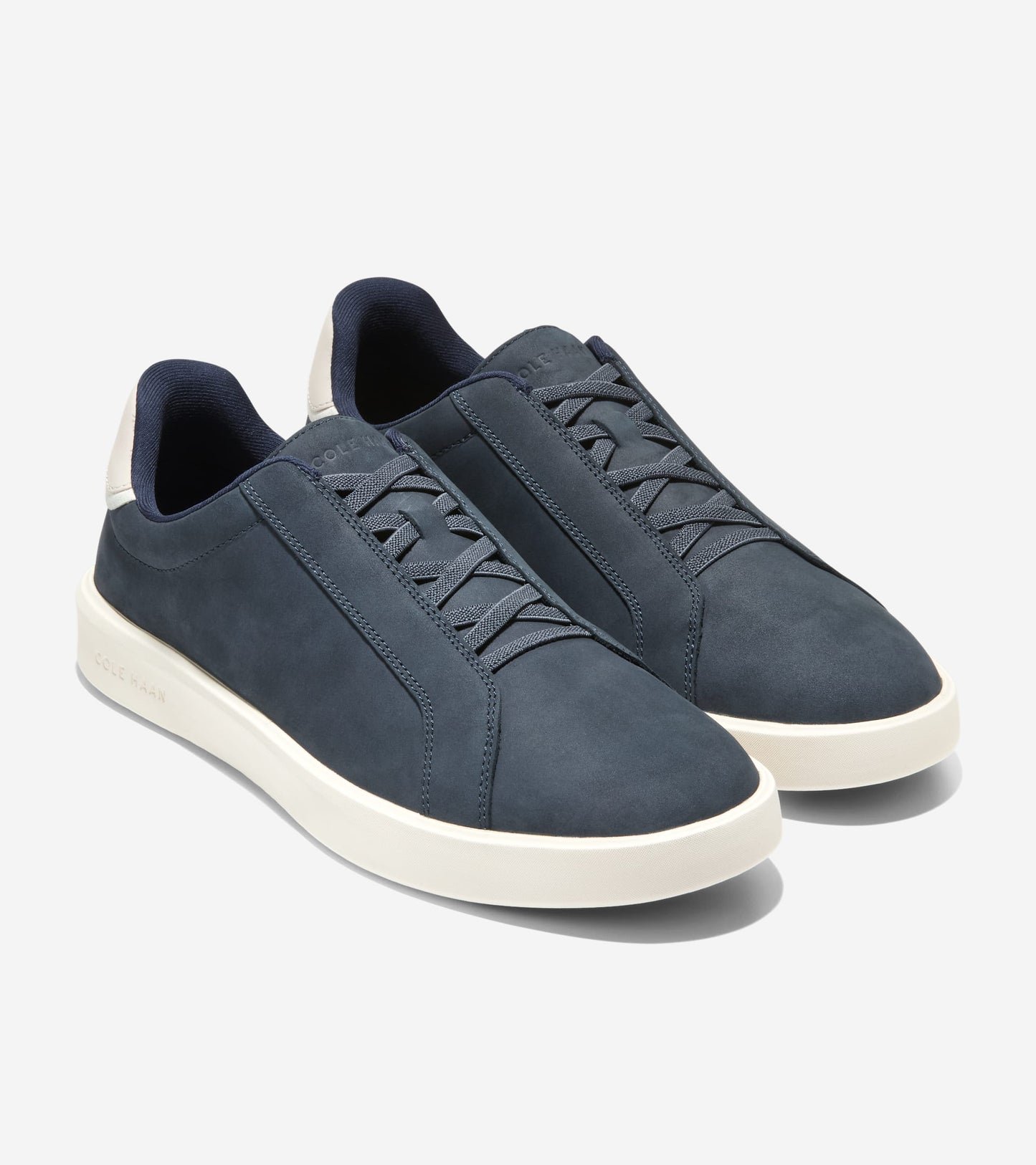 Men's Grand Crosscourt Daily Lace-To-Toe Slip-On Sneakers-Navy Blazer-Ivory