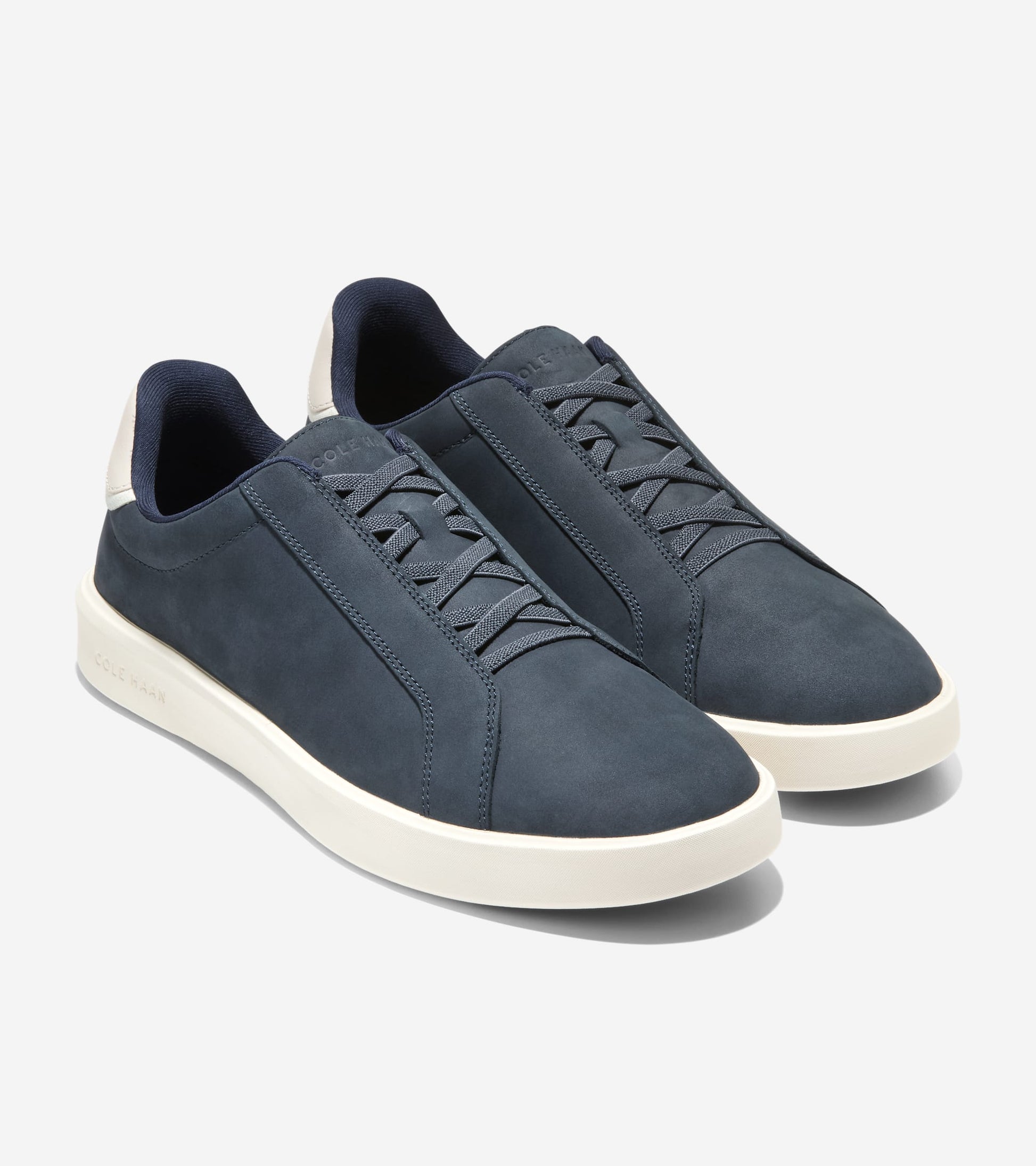 Men's Grand Crosscourt Daily Lace-To-Toe Slip-On Sneakers-Navy Blazer-Ivory