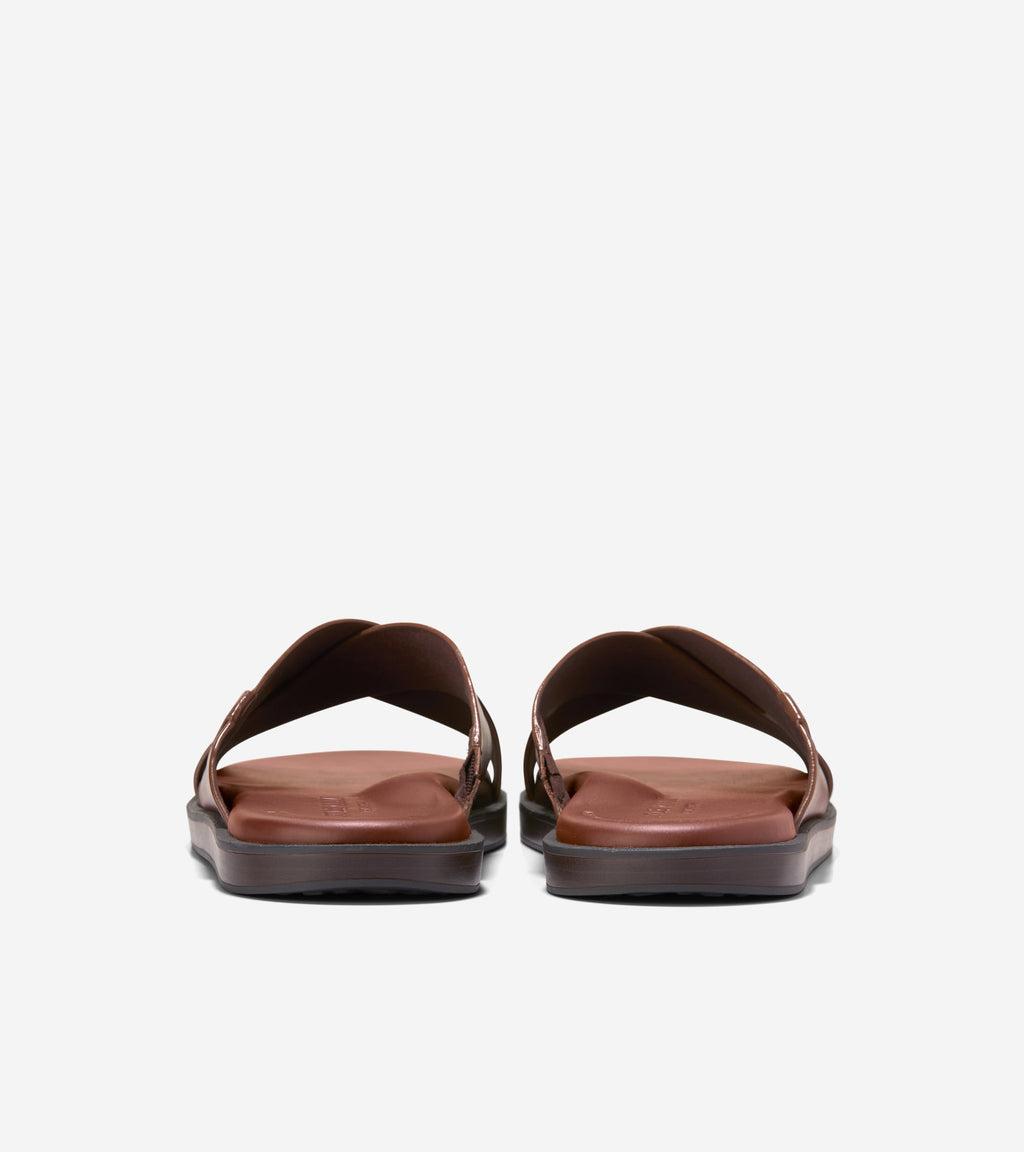 Men's Grand Neoclassic Cross Strap Sandals-Woodbury-Dark Natural