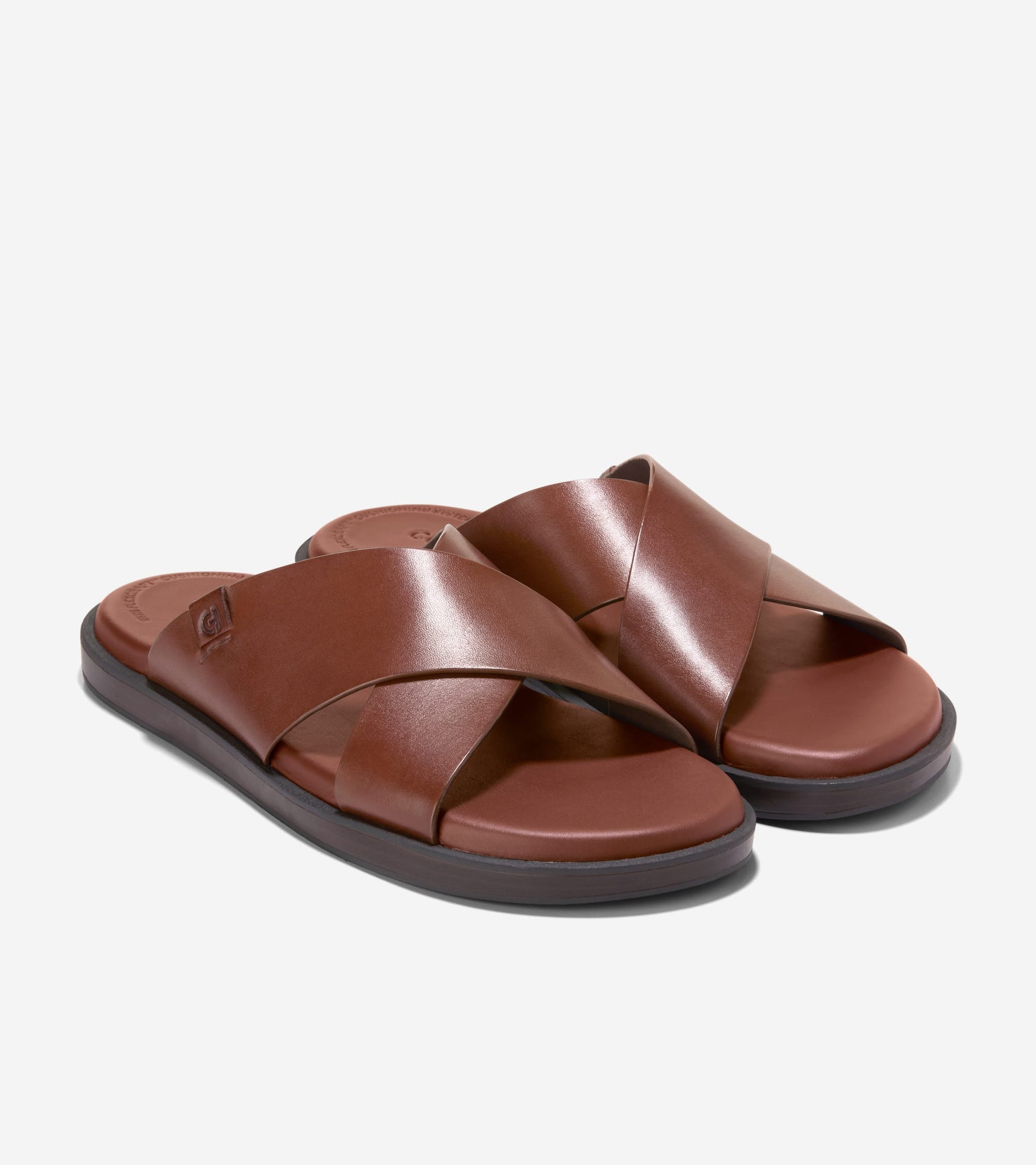 Men's Grand Neoclassic Cross Strap Sandals-Woodbury-Dark Natural