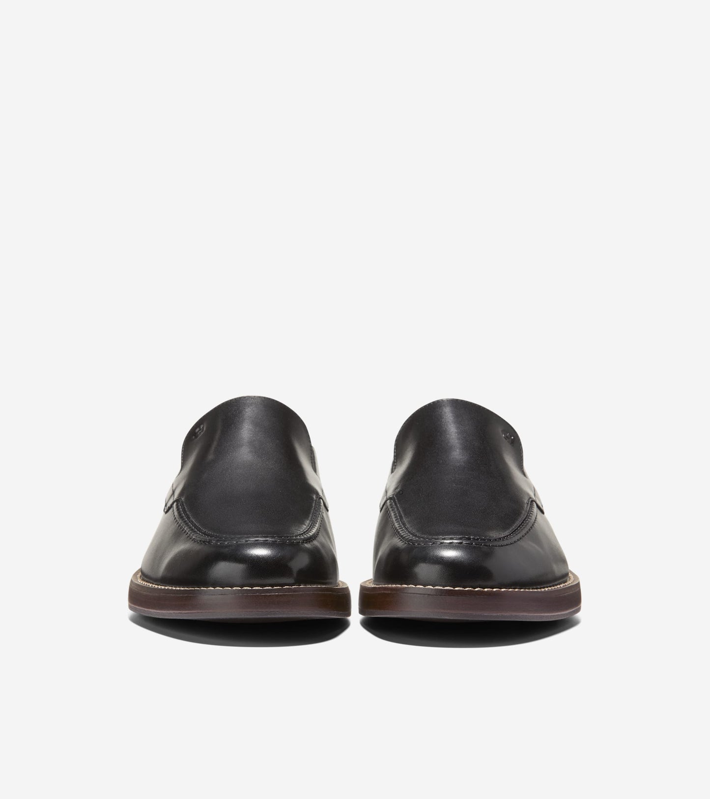 Men's Grand Neoclassic Venetian Loafers-Black-Dark Natural