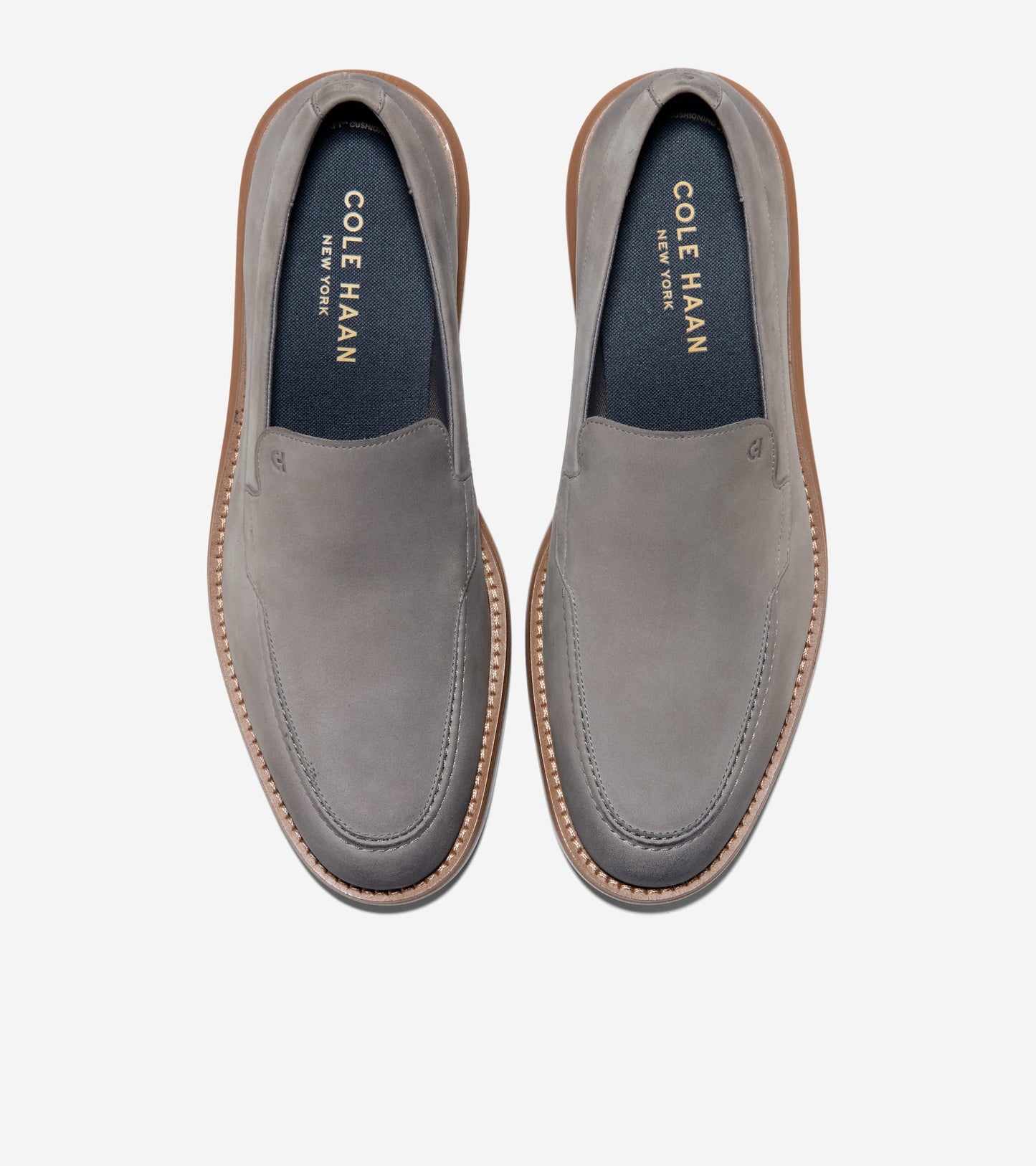 Men's Grand Neoclassic Venetian Loafers-Ironstone-Italian Dark Natural