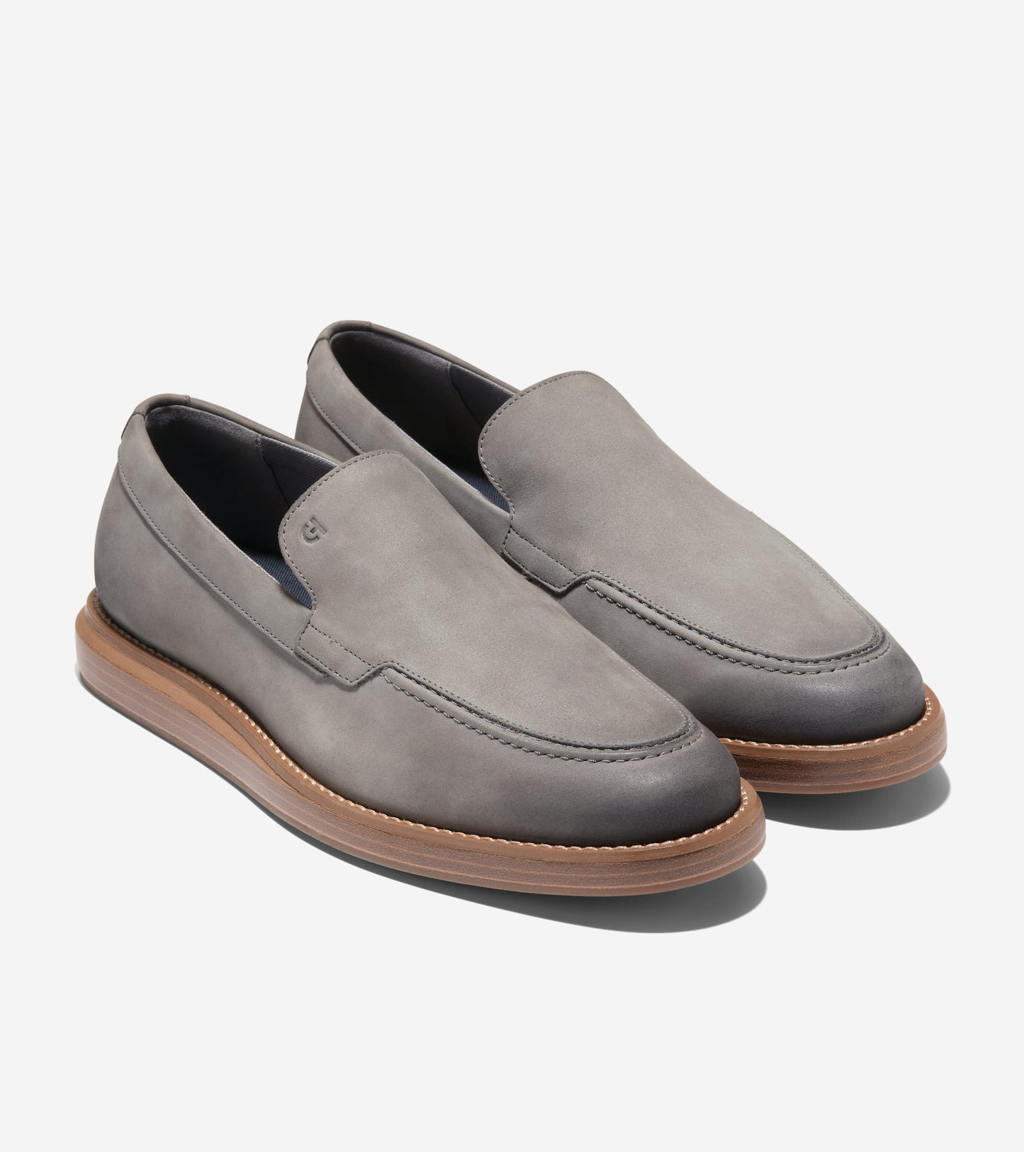 Men's Grand Neoclassic Venetian Loafers-Ironstone-Italian Dark Natural
