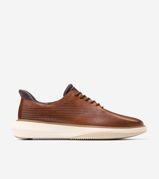 Men's Grand Phaze Laser Quick-On Oxfords-British Tan-Dark Natural-Ivory